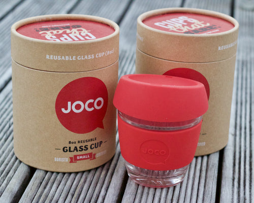 Joco Reusable Glass Cup (Red)